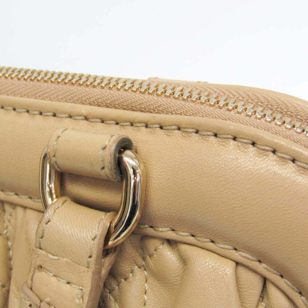 CHRISTIAN DIOR Cream Leather Shoulder Bag - Picture 8 of 16